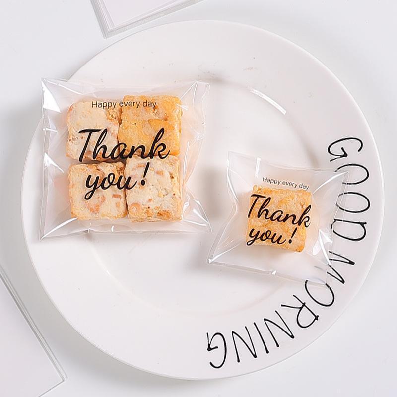 500 Pack Self Adhesive Cookie Packaging Bags Vibrant Designs OPP Material - Big Mouth Cartoon 10*10*3cm