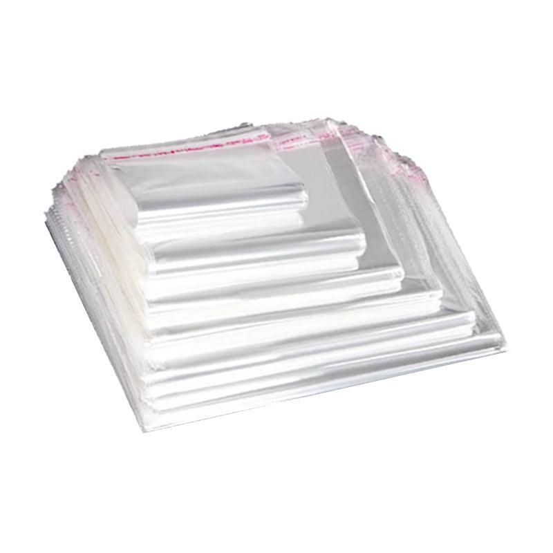 100Pcs Self-Adhesive Clear Opp Cellophane Bags with Air Hole - 12*14+3cm
