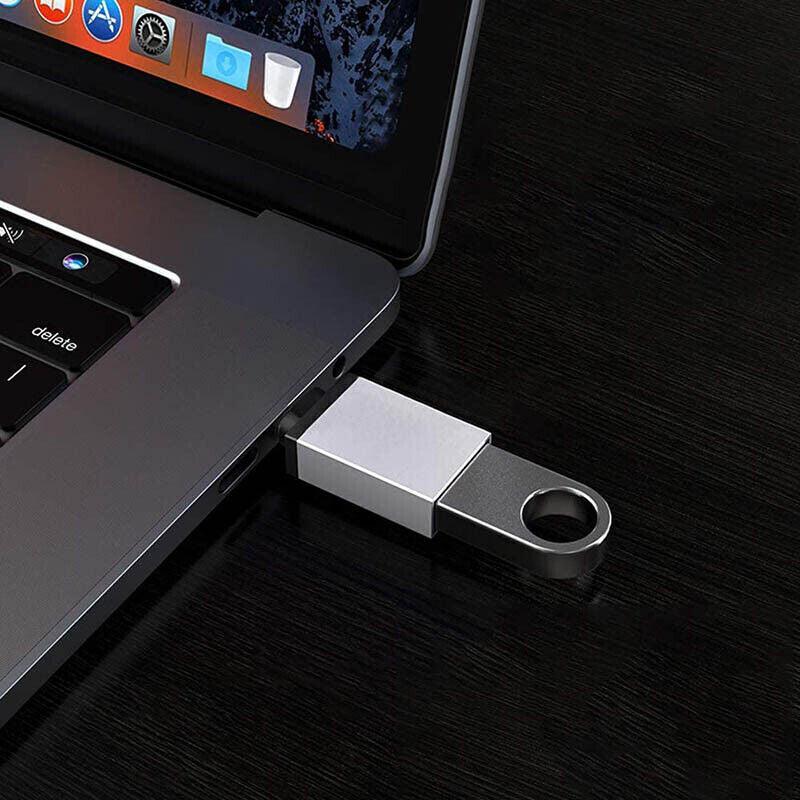 USB Type-C to USB 3.0 Adapter OTG Converter for Phone Tablet Laptop - Silver
