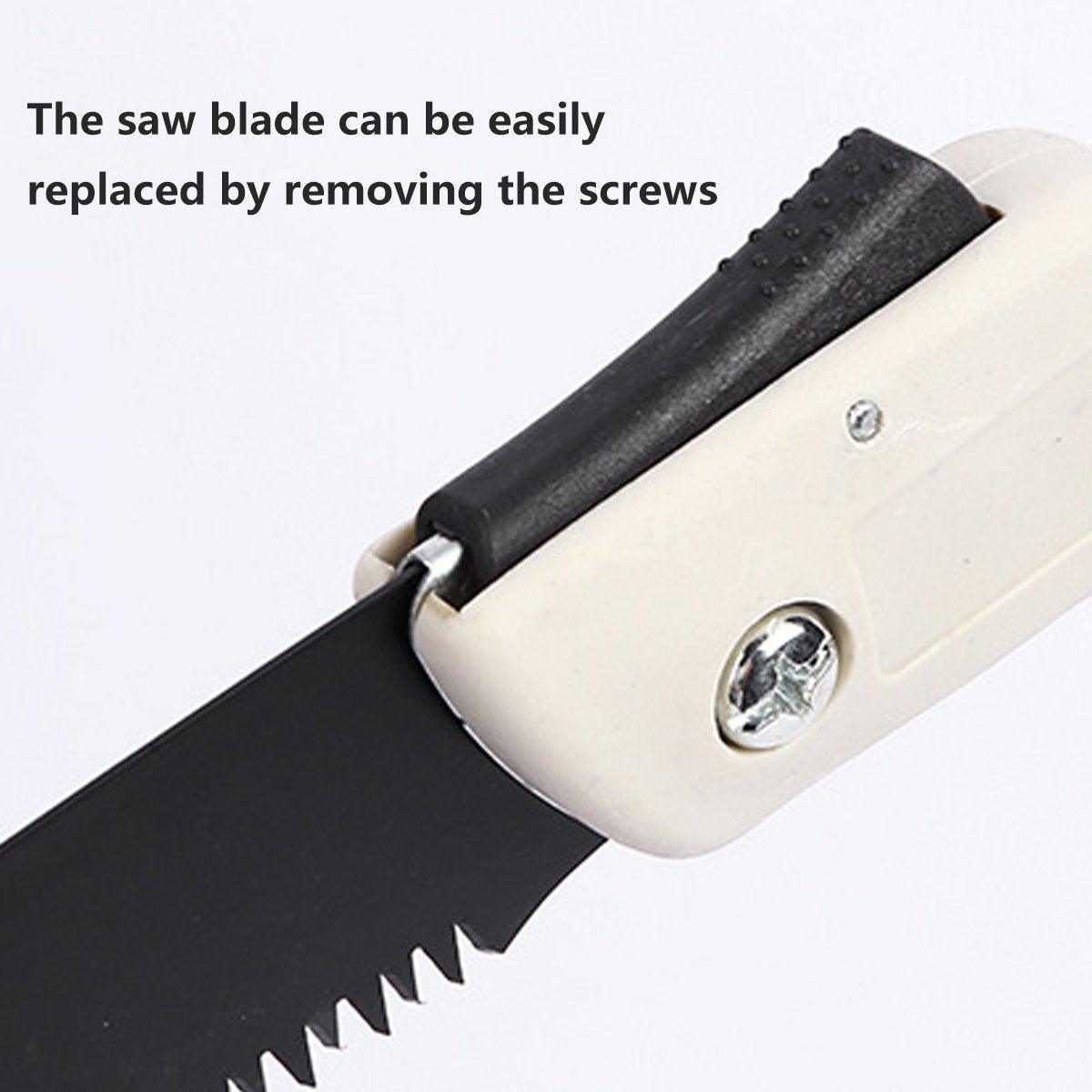Folding Outdoor Hand Saw Portable Quick Cutting Pruning Garden Tree Logging Tool - 180mm