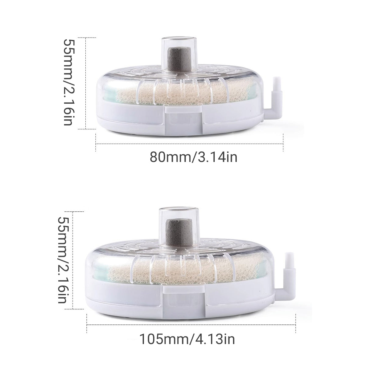 Aquarium Filter Special Mini Small Tank Filter Circle for Freshwater or Marine - 10cm Filter