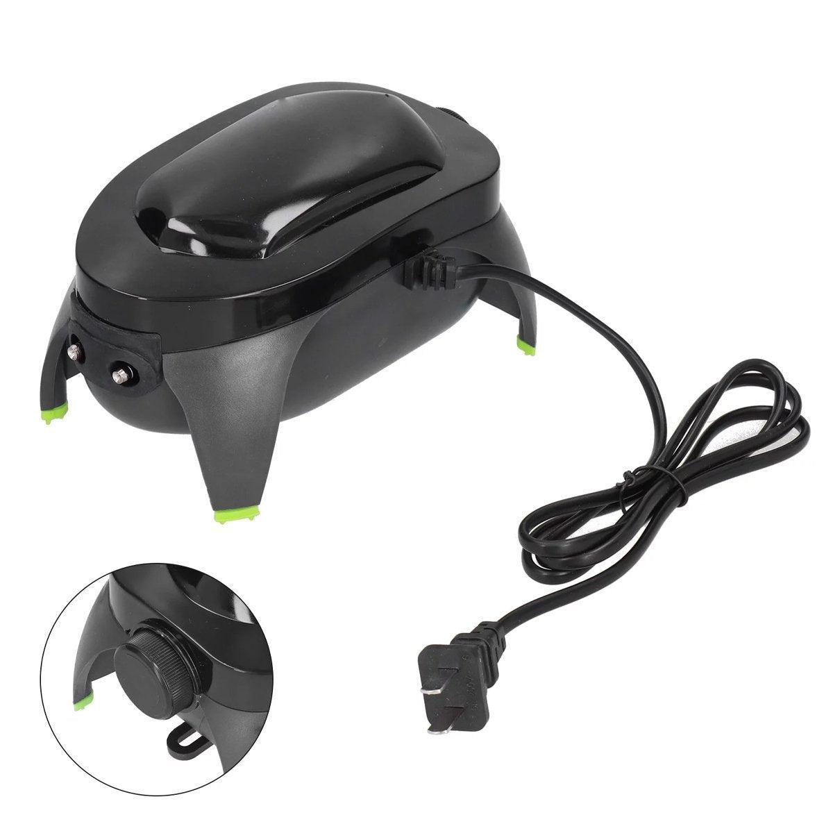 Quiet Fish Tank Oxygen Pump Aquarium Air Stone Aerator Oxygenator Water Filter - 8W