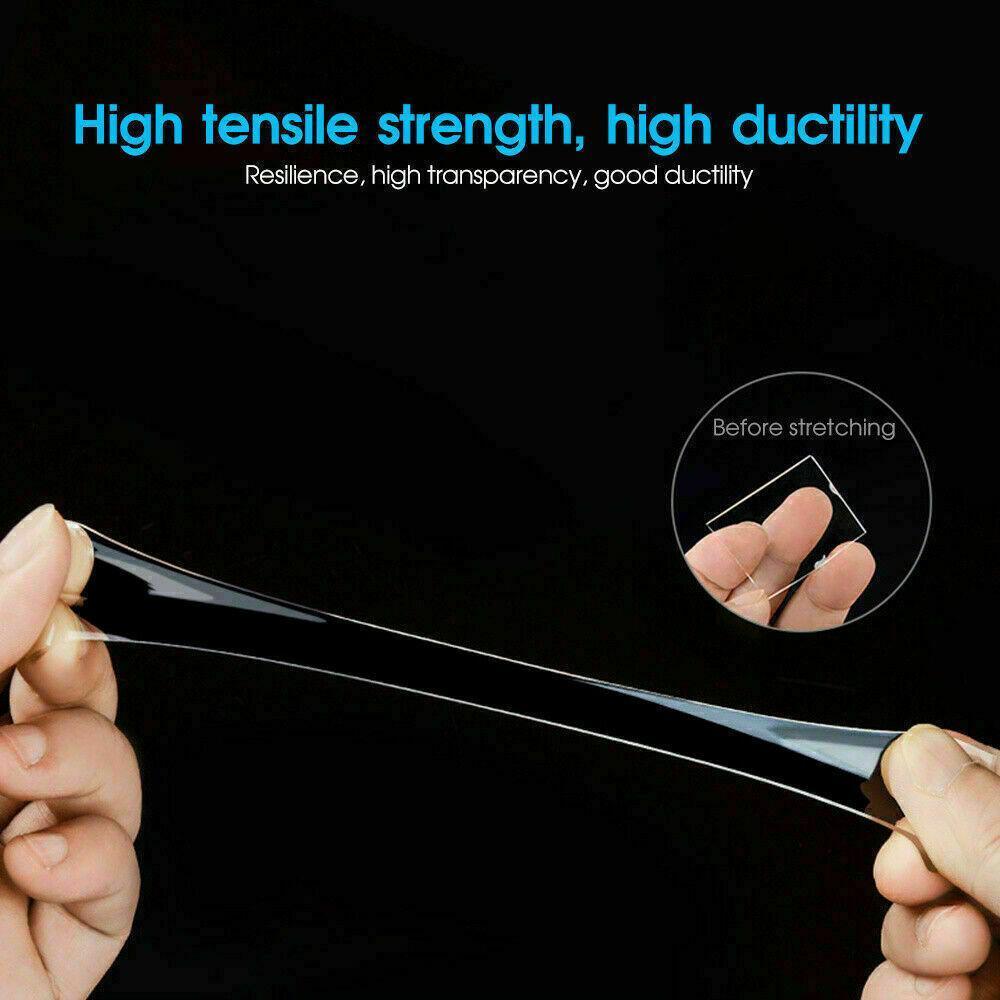 Double Sided Nano Tape Transparent Reusable Adhesive Gel Grip for Home Office - 3cm*1m*1mm (1 Unit)