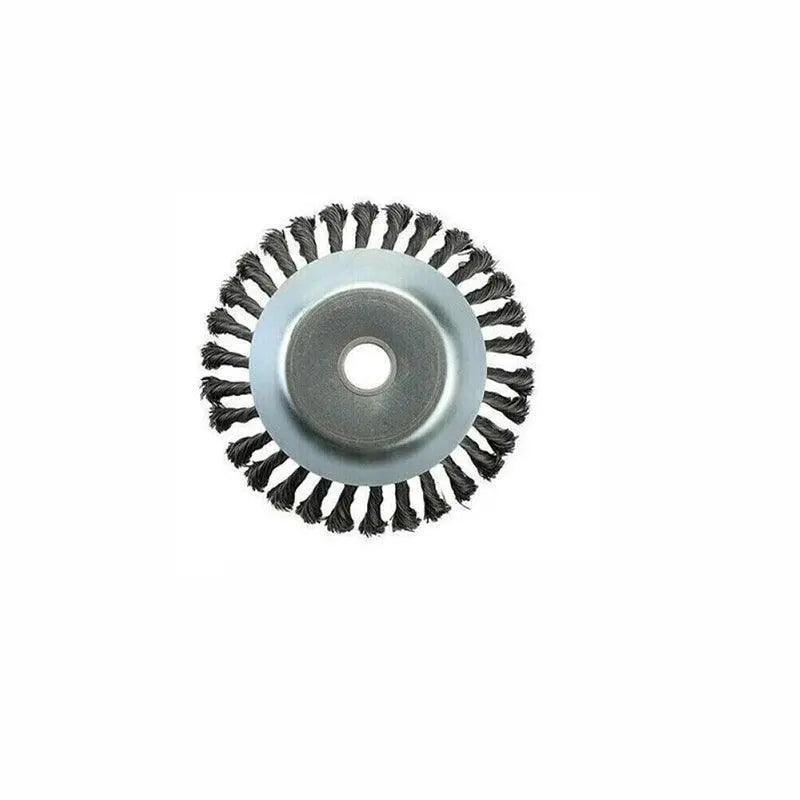 6/8inch Weed Brush Steel Wire Trimmer Wheel Garden Lawnmower Head Tool Grass Cutter - 6''