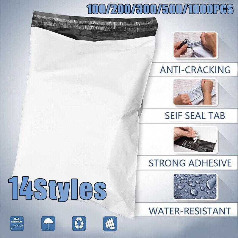 Poly Mailer Bags Mailing Satchel Plastic Courier Self Sealing Packing - 45*60cm *100 PCS