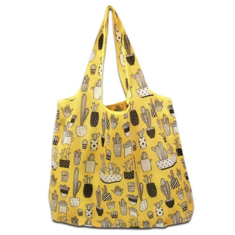 Reusable Foldable Light Waterproof Shopping Bags Carry bag Grocery Big - B-14