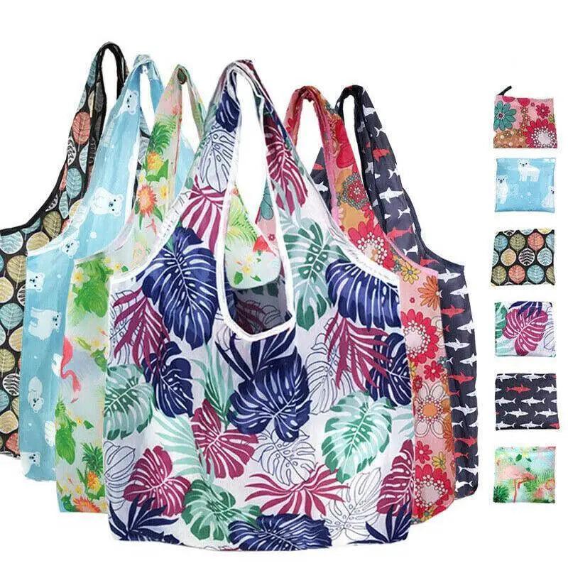 Reusable Foldable Light Waterproof Shopping Bags Carry bag Grocery Big - B-20