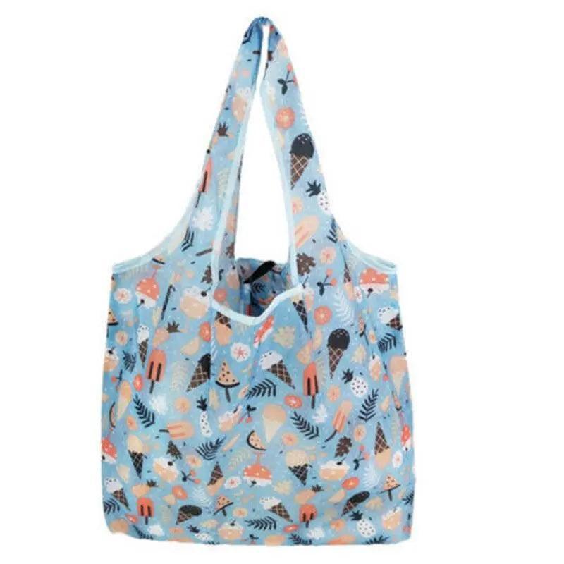 Reusable Foldable Light Waterproof Shopping Bags Carry bag Grocery Big - B-34