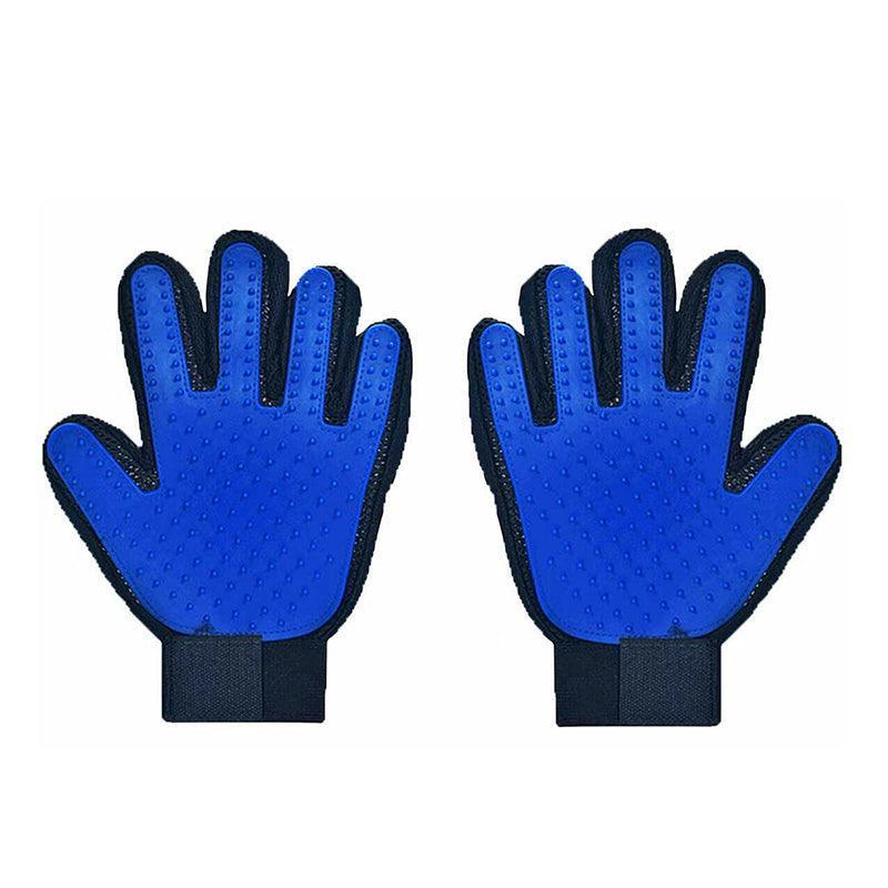 Pet Dog Cat Massage Hair Removal Grooming Comb Touch Cleaning Brush Magic Glove - Green Left Hand