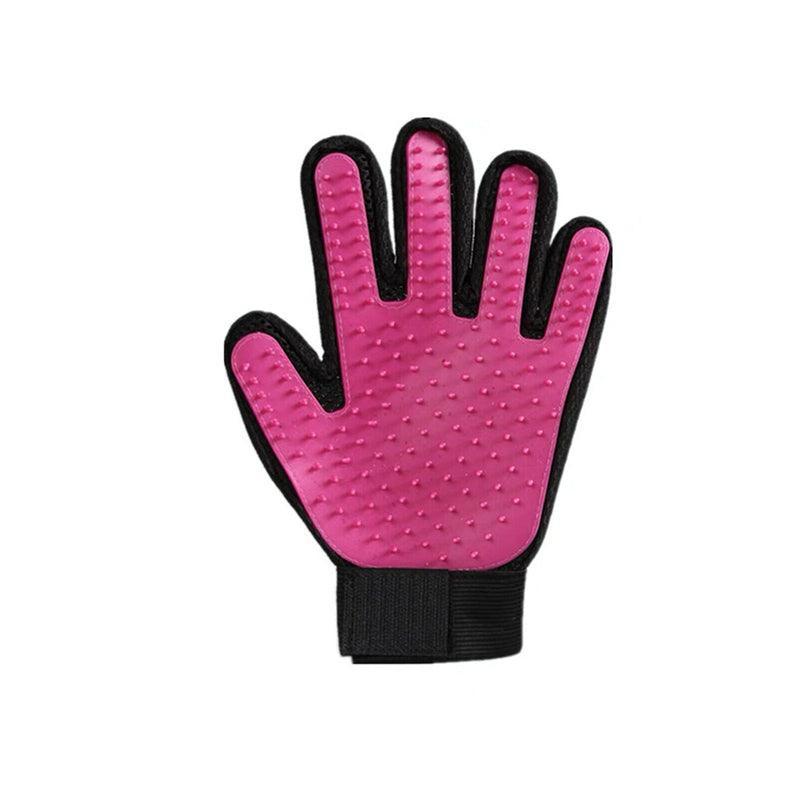 Pet Dog Cat Massage Hair Removal Grooming Comb Touch Cleaning Brush Magic Glove - Green Left Hand