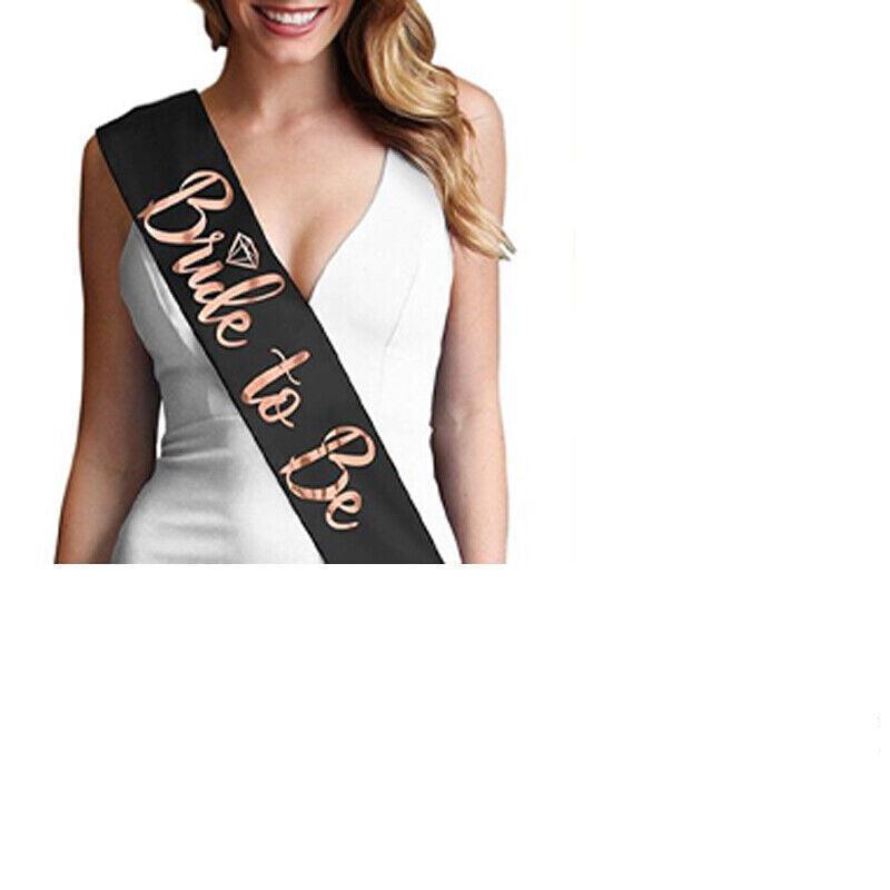 Bride To Be Hen Veil Sash Tiara Hens Night Bridal Shower Kitchen Tea Accessories - Package 5