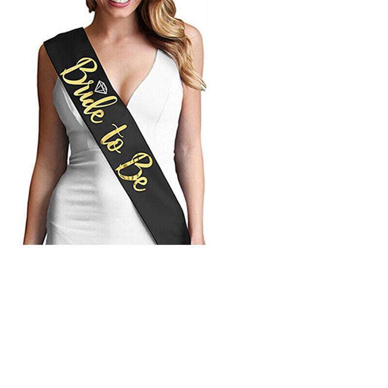 Bride To Be Hen Veil Sash Tiara Hens Night Bridal Shower Kitchen Tea Accessories - Package 7