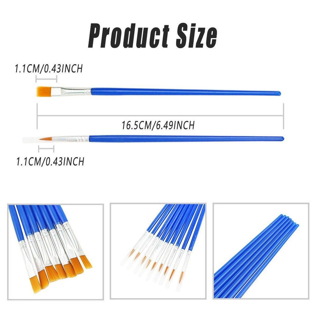 50/100PCS Plastic Flat Tip Hook Line Brushes for DIY Ceramics and Watercolor Painting - 50PCS Hook Line Pen