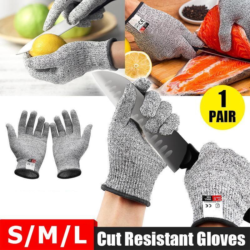 Cut Resistant Gloves for Kitchen Work Food Prep Carving and Fishing Tasks - L
