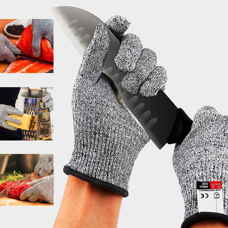 Cut Resistant Gloves for Kitchen Work Food Prep Carving and Fishing Tasks - L