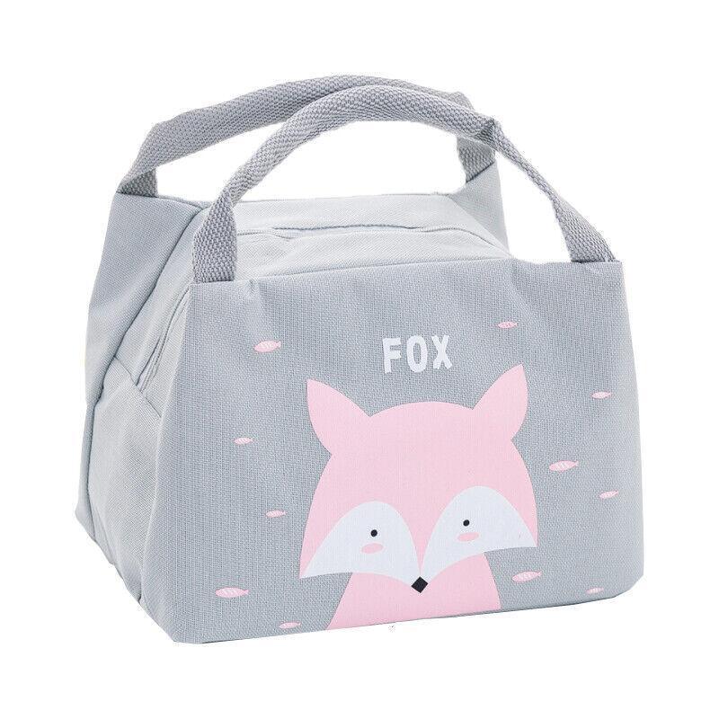 Portable Insulated Thermal Lunch Box Carry Tote Picnic Case Storage Bag 21x17x15cm - B02 (21x17x15cm)