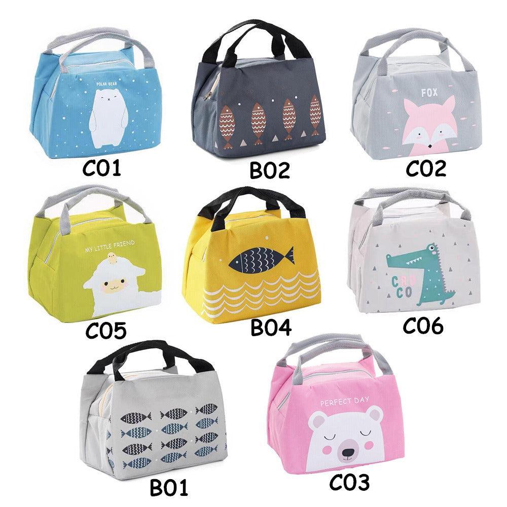 Portable Insulated Thermal Lunch Box Carry Tote Picnic Case Storage Bag 21x17x15cm - C02 (21x17x15cm)