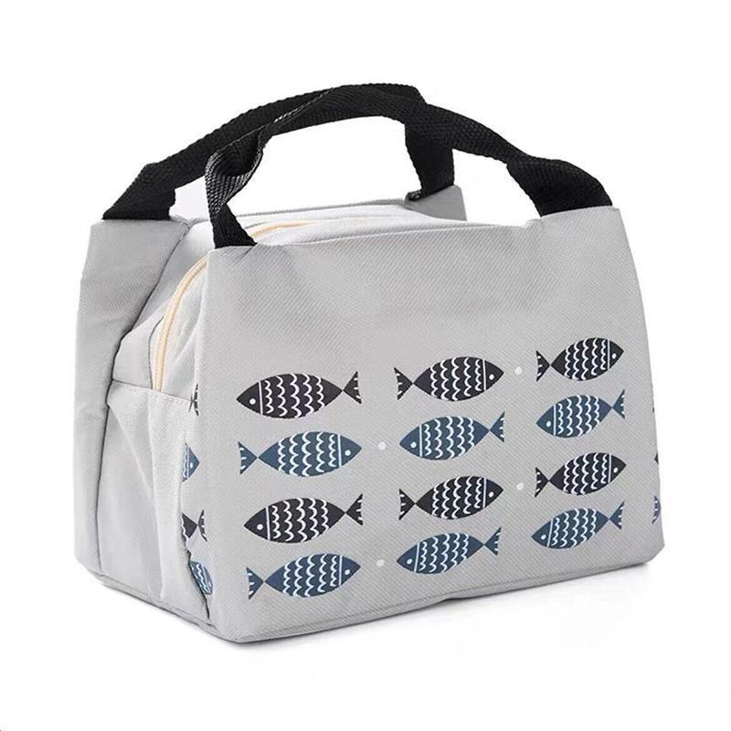 Portable Insulated Thermal Lunch Box Carry Tote Picnic Case Storage Bag 21x17x15cm - C02 (21x17x15cm)