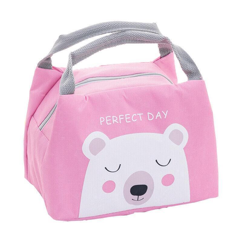 Portable Insulated Thermal Lunch Box Carry Tote Picnic Case Storage Bag 21x17x15cm - C06 (21x17x15cm)