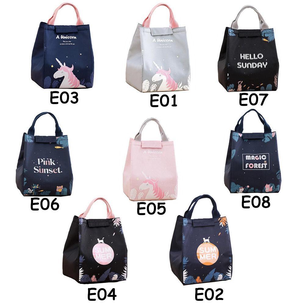 Portable Insulated Thermal Lunch Box Carry Tote Picnic Case Storage Bag 18x24x15cm - E02 (18x24x15cm)