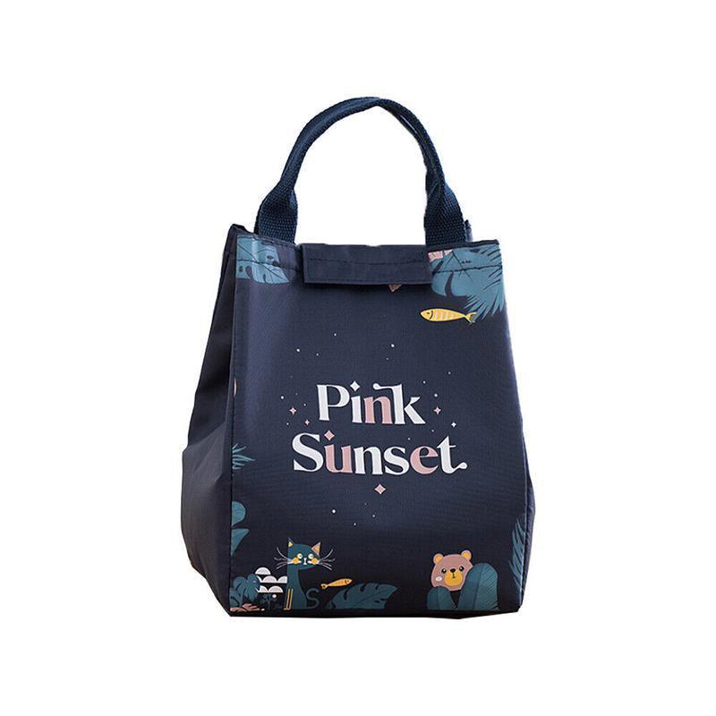 Portable Insulated Thermal Lunch Box Carry Tote Picnic Case Storage Bag 18x24x15cm - E03 (18x24x15cm)