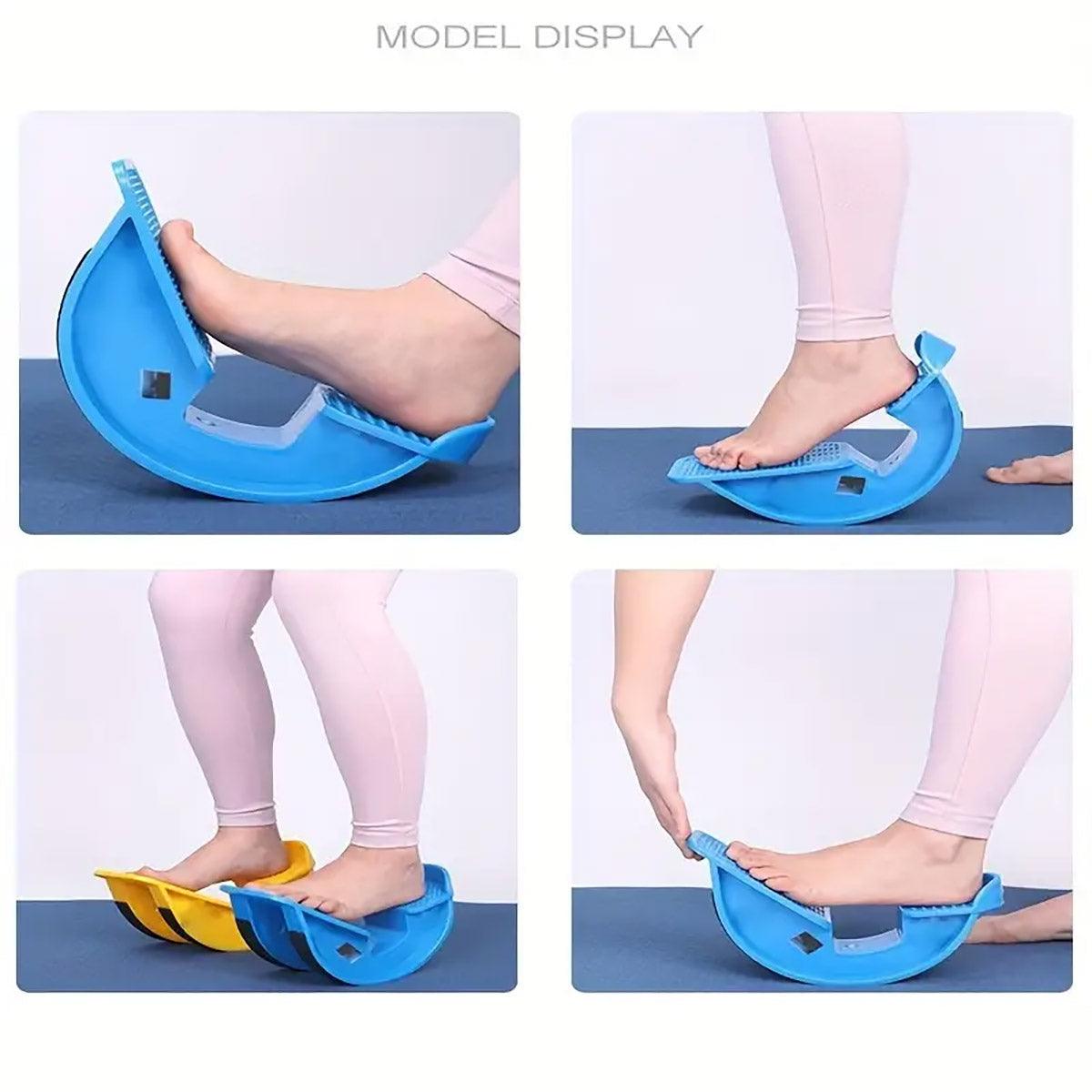 2PCS Tendon Plate Calf Stretcher Fitness Oblique Pedal Ankle Achilles Exercise - Blue