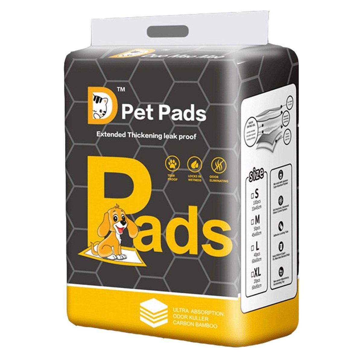 Bamboo Charcoal Deodorant Pet Pads Wholesale for Dogs Cats Fragrant - S-100PCS 33*45cm