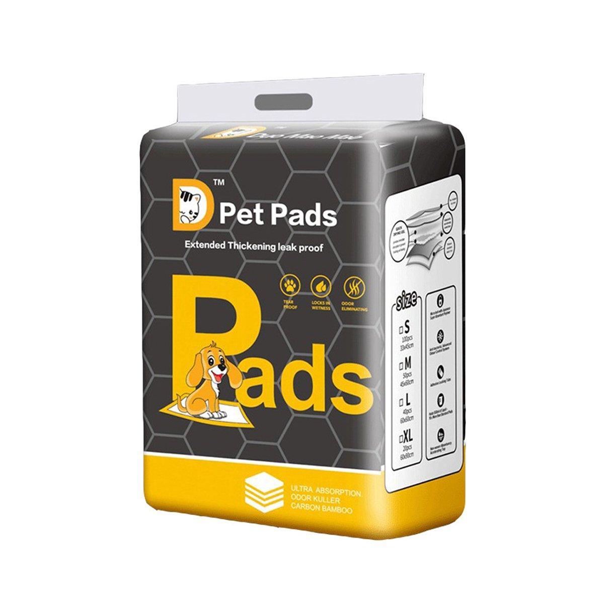 Bamboo Charcoal Deodorant Pet Pads Wholesale for Dogs Cats Fragrant - XL-20PCS 60*90cm