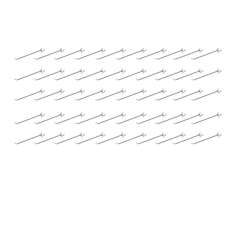 50X Pegboard Hooks Metal Panel Valcano Peg Board Hook Steel 50 100 150 200 Mm - 15CM