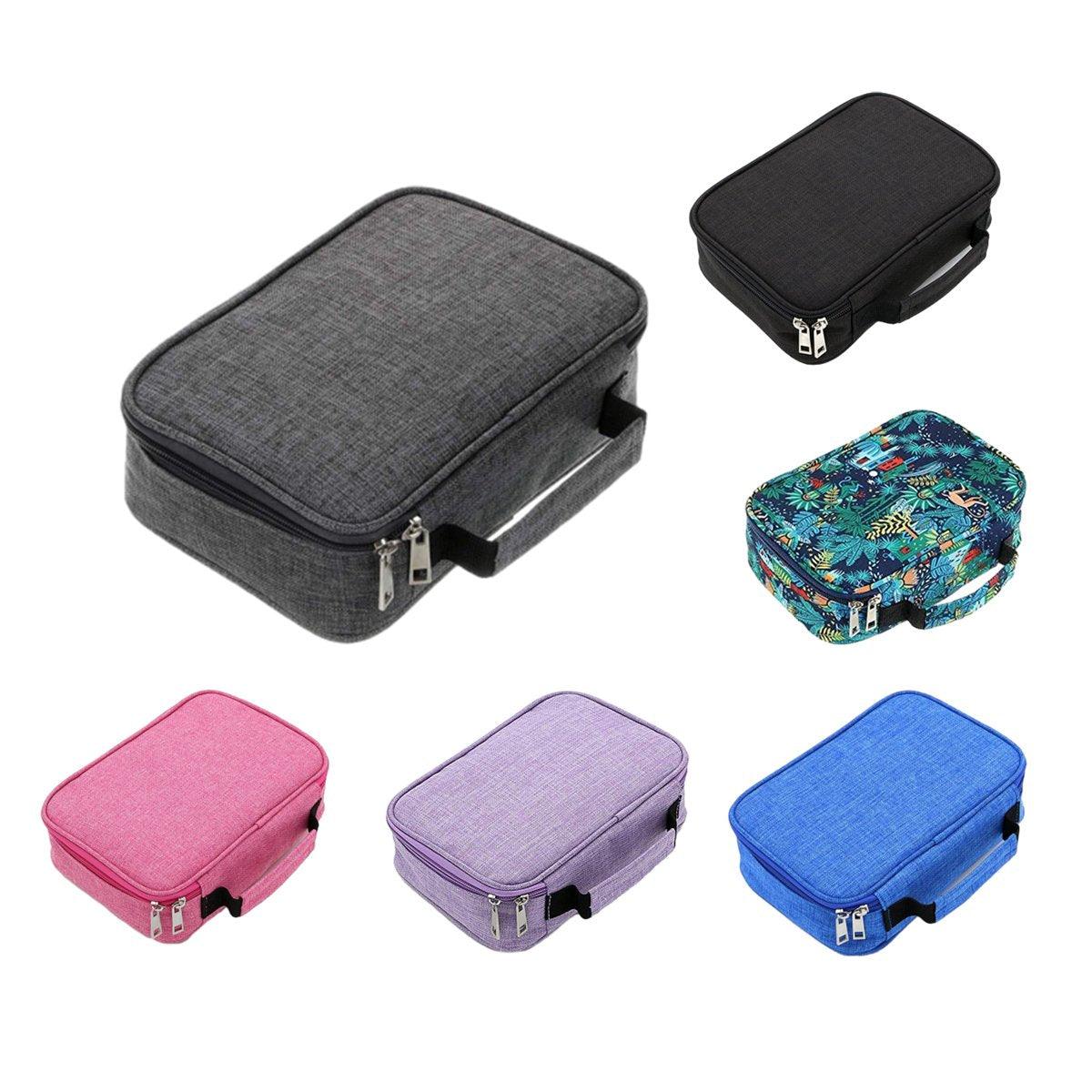 Large Capacity Waterproof Pen Pouch Pencil Case Student Stationery Storage Bag - Black