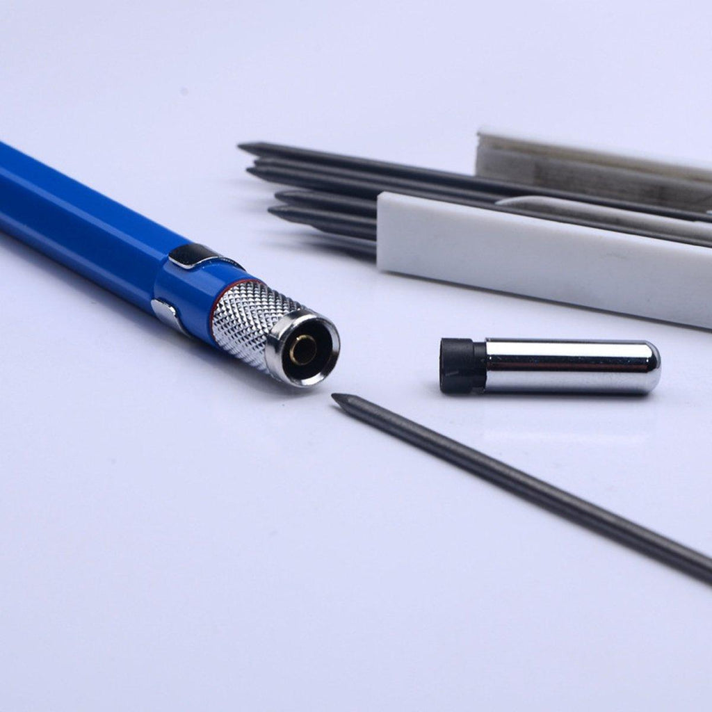 2mm HB Lead Holder Pen Automatic Mechanical Drafting Drawing Pencil Art Tool - Blue(1PCS)