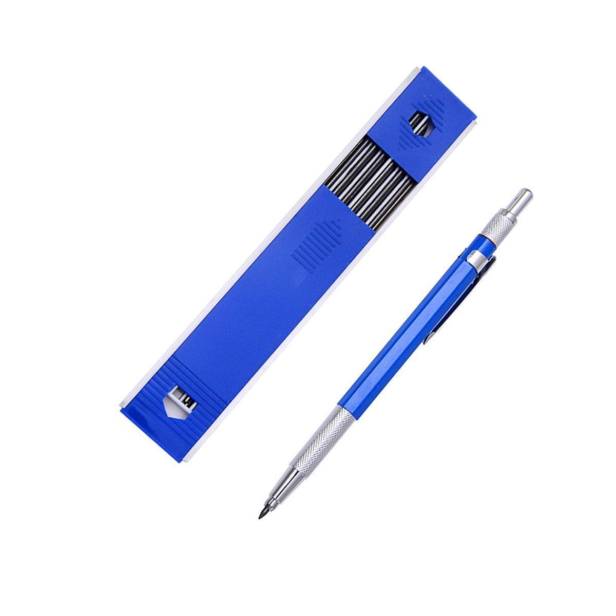 2mm HB Lead Holder Pen Automatic Mechanical Drafting Drawing Pencil Art Tool - Blue(1PCS)