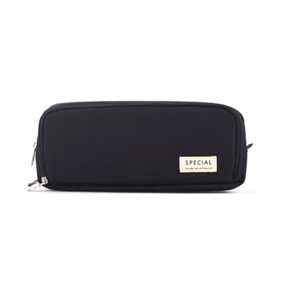 Zipper Pencil Case Large Capacity Storage Bag School Stationery Makeup Organizer - Dot