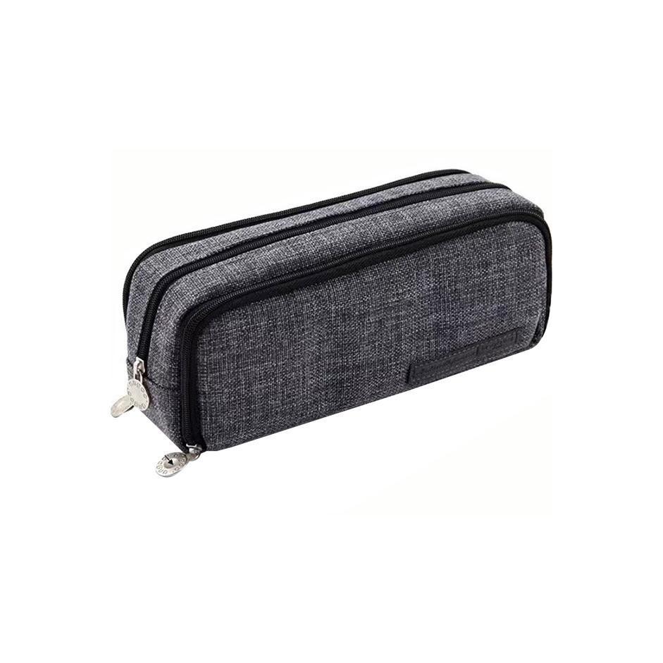 Zipper Pencil Case Large Capacity Storage Bag School Stationery Makeup Organizer - Cactus