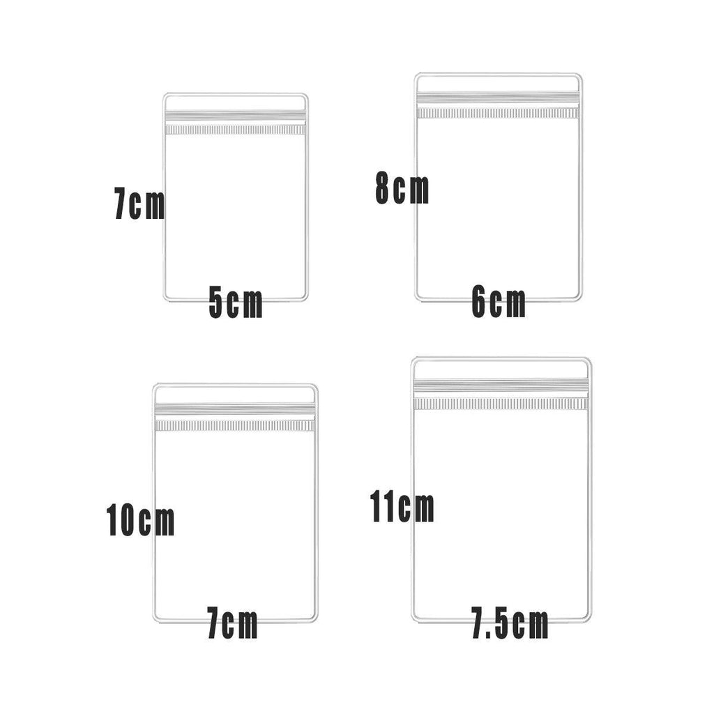 100pcs PVC Self-Sealing Jewelry Bags Anti-Oxidation Storage Dustproof Bags - 10*15cm