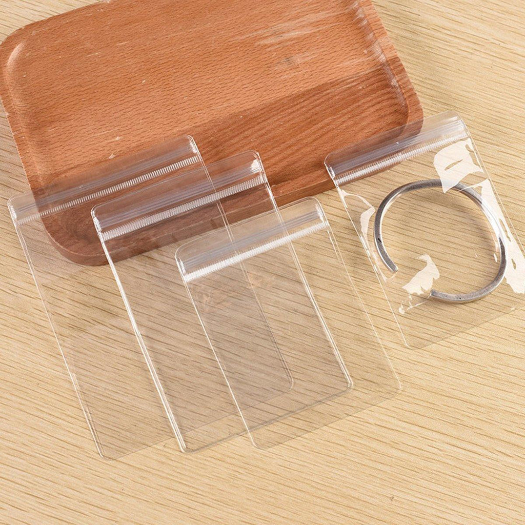 100pcs PVC Self-Sealing Jewelry Bags Anti-Oxidation Storage Dustproof Bags - 13*13cm