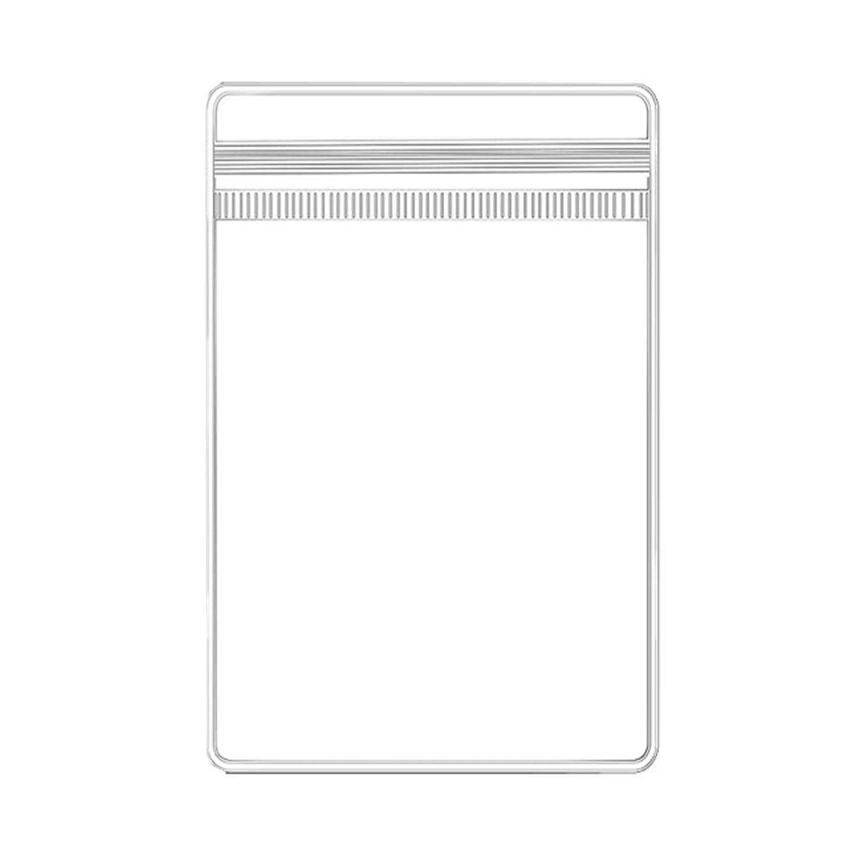 100pcs PVC Self-Sealing Jewelry Bags Anti-Oxidation Storage Dustproof Bags - 7*10cm