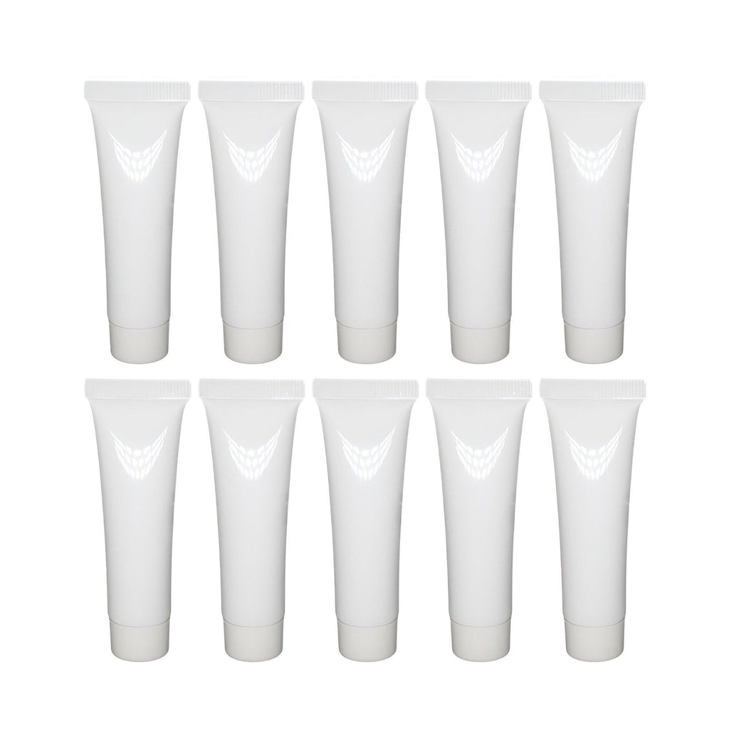 10x Soft Cosmetic Tubes for Face Wash Hand Cream Lotion Packaging Containers - 10ml