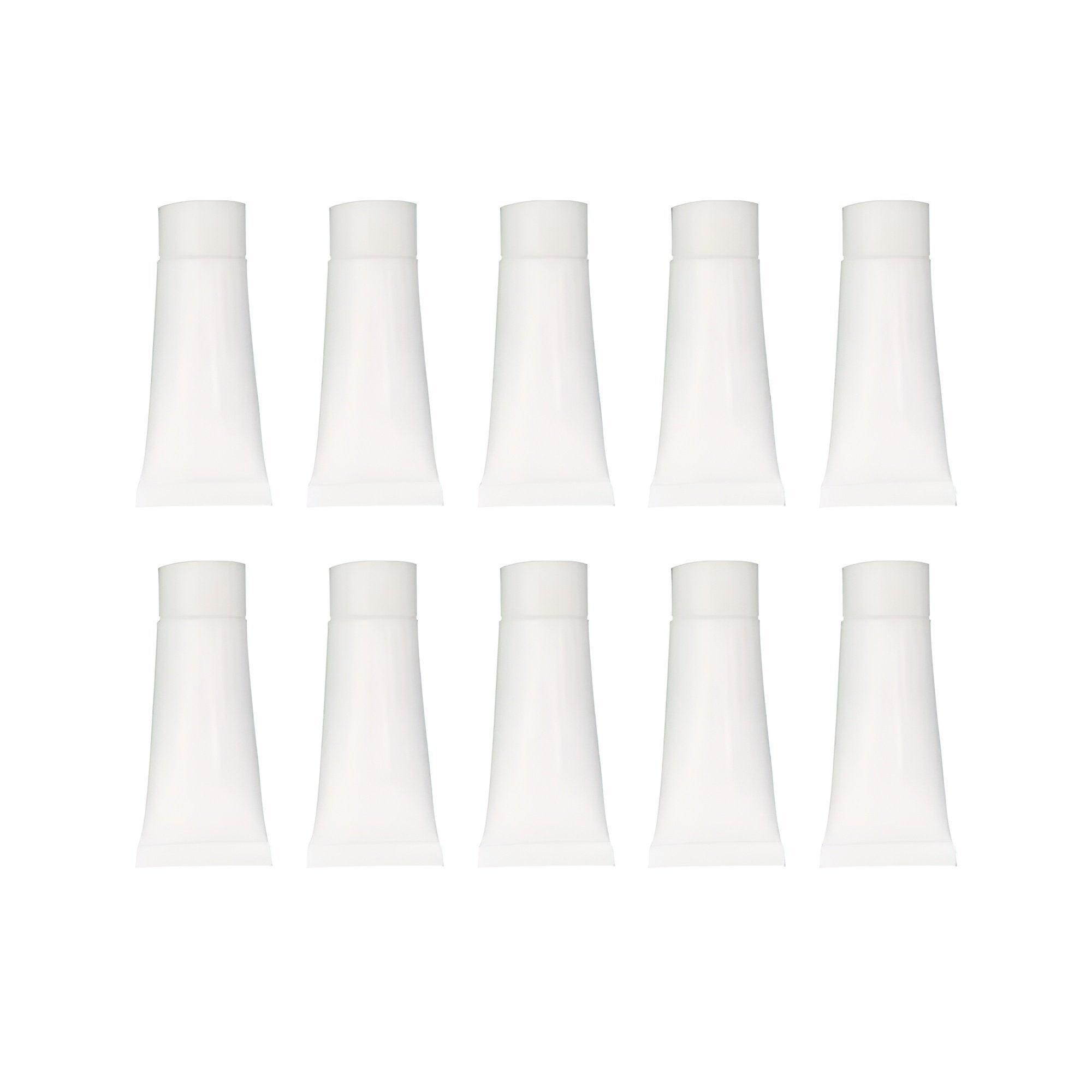 10x Soft Cosmetic Tubes for Face Wash Hand Cream Lotion Packaging Containers - 10ml