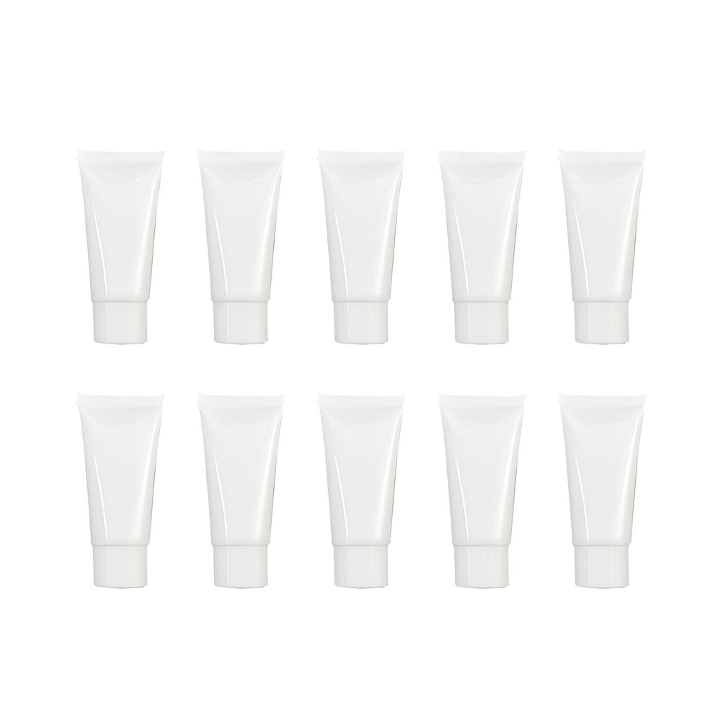 10x Soft Cosmetic Tubes for Face Wash Hand Cream Lotion Packaging Containers - 10ml