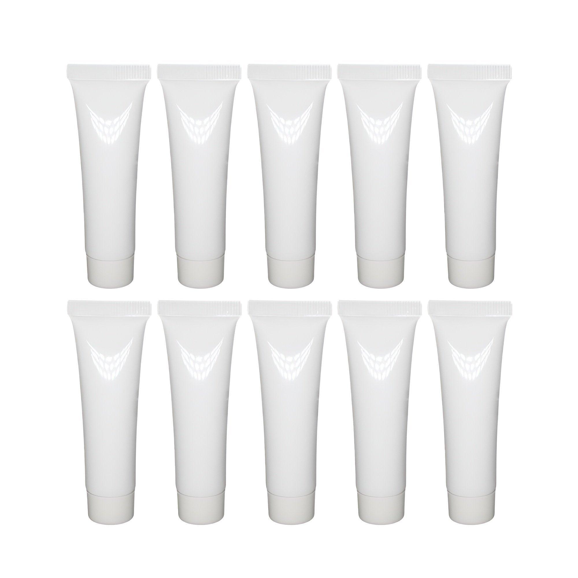10x Soft Cosmetic Tubes for Face Wash Hand Cream Lotion Packaging Containers - 20ml