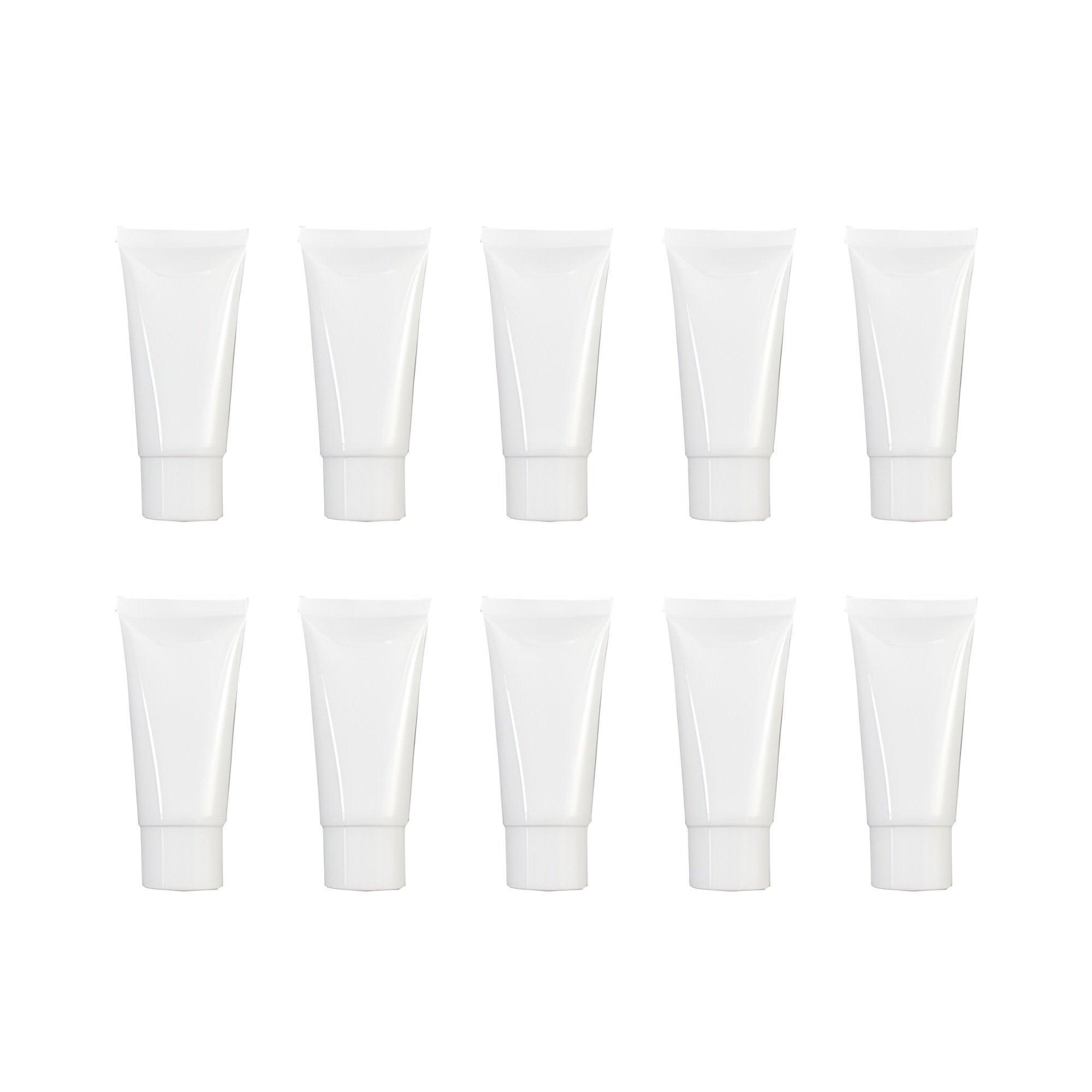 10x Soft Cosmetic Tubes for Face Wash Hand Cream Lotion Packaging Containers - 30ml