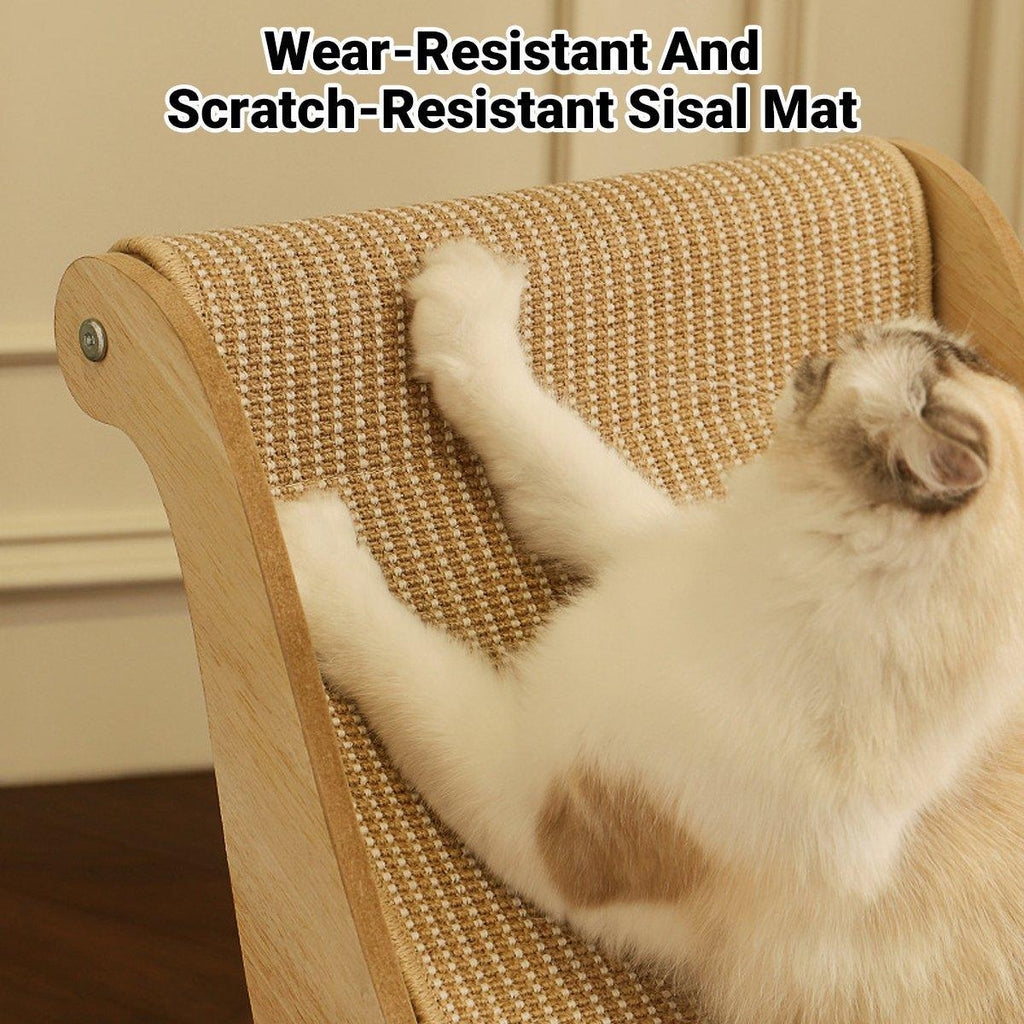 Cat Scratching Recliner Sofa 2 in 1 Lounge Bed Durable Scratch Board Furniture - L