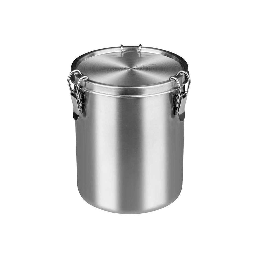 Stainless Steel Pet Food Storage Bucket Dog Cat Grain Container Bin Kitchen - 2500ml