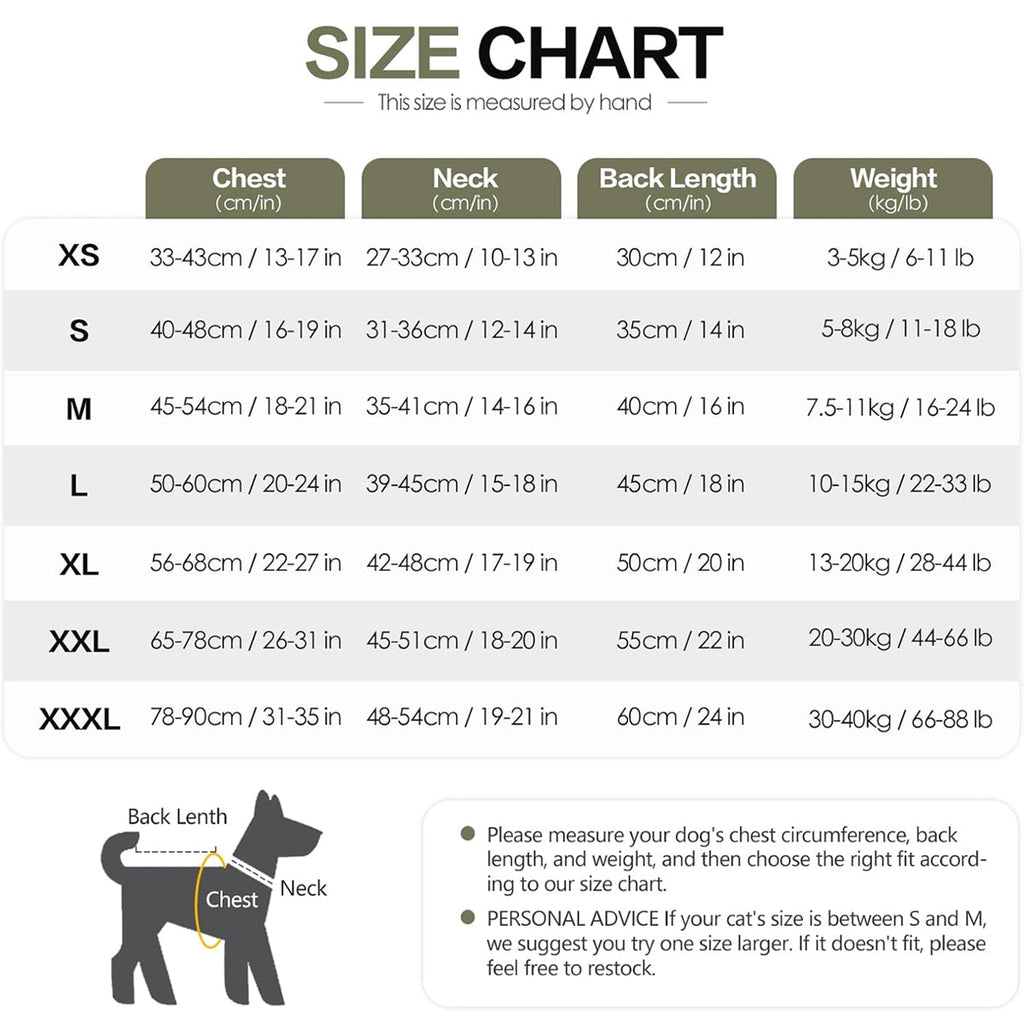 Calming Dog Vest for Stress Relief Travel Thunder Wrap Jacket for Medium Large Dogs - XL