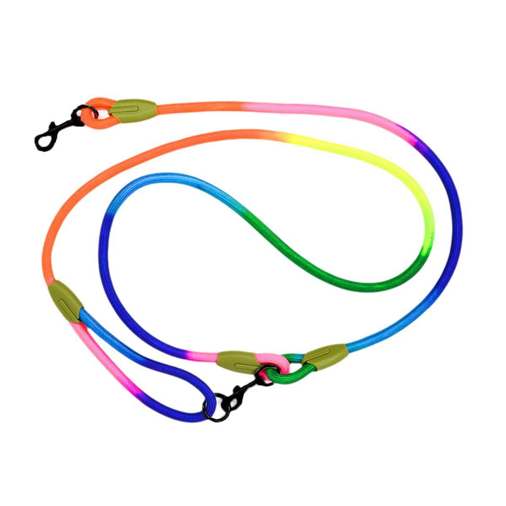Adjustable Diagonal Dog Walking Leash Hands Free Crossbody Pet Lead Dogs - Black