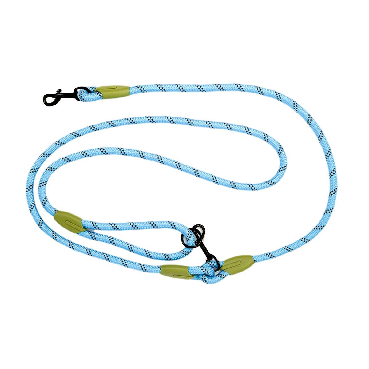 Adjustable Diagonal Dog Walking Leash Hands Free Crossbody Pet Lead Dogs - Purple