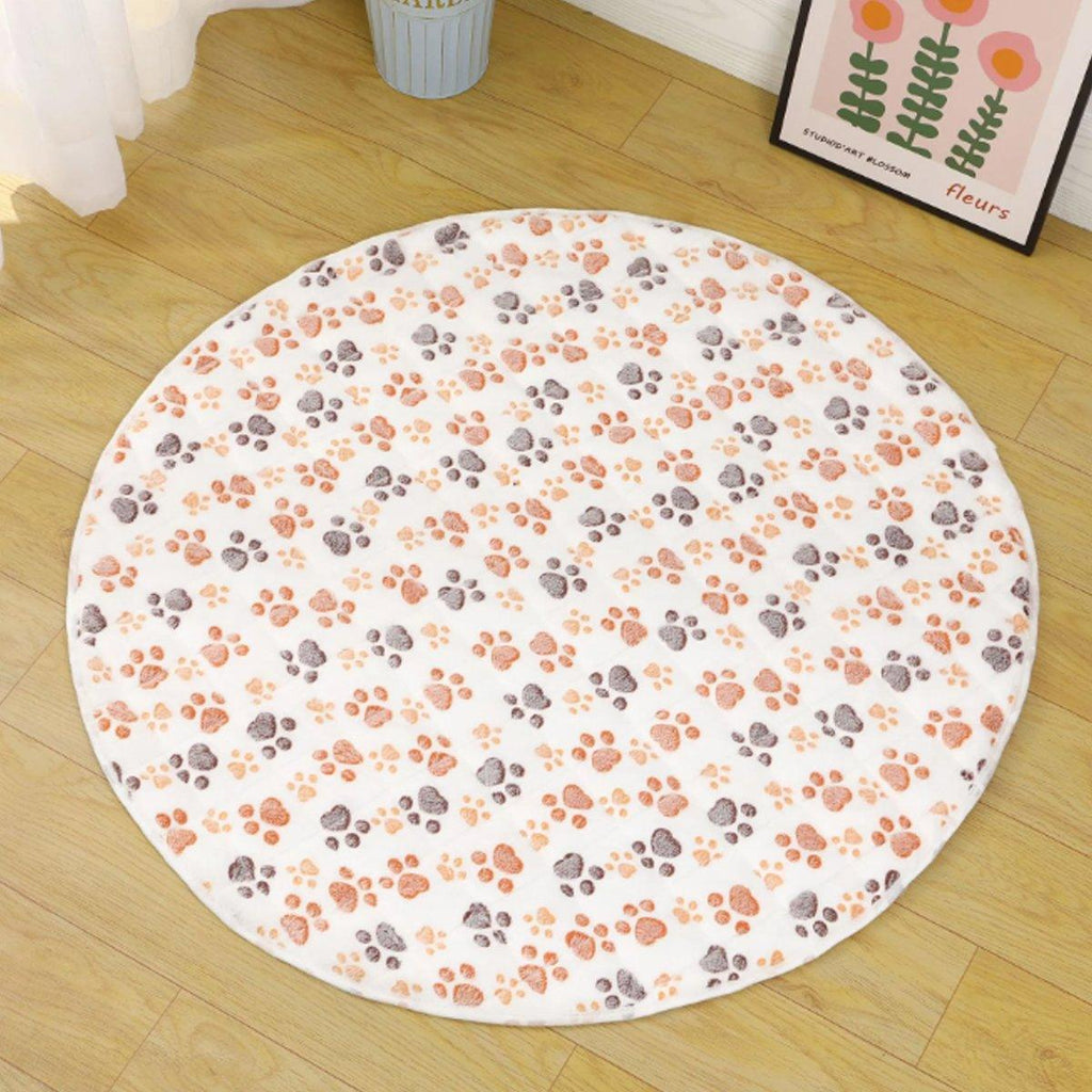 Waterproof Dog Pads Round Diaper Pads Pet Training Pads for Puppies and Dogs - Khaki-55cm