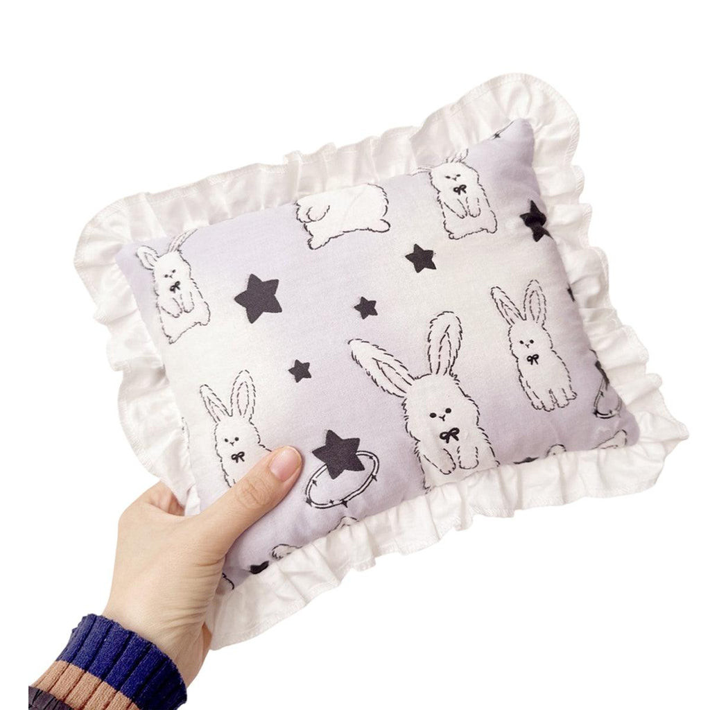Lace Cat Pillow Soft Pet Cushion for Sleeping Comfortable Kitty Bed Cushion - White Rabbit