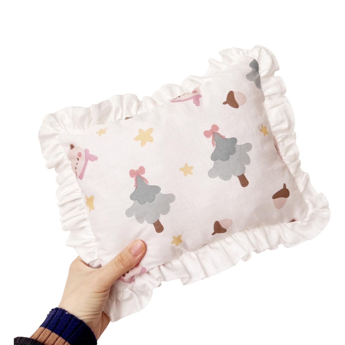 Lace Cat Pillow Soft Pet Cushion for Sleeping Comfortable Kitty Bed Cushion - Brown Stars